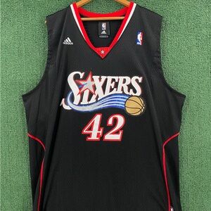 Adidas Philadelphia 76ers Elton Brand Stitched Basketball Jersey Men's XL Tall